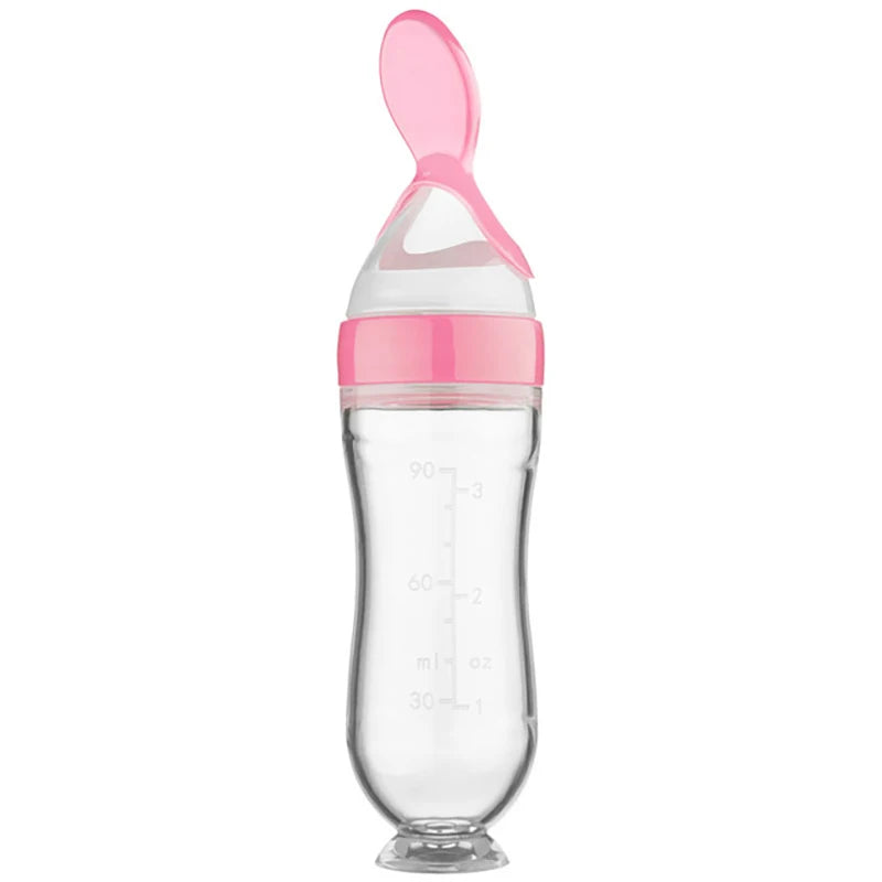 🥣 Baby Silicone Feeding Spoon Bottle