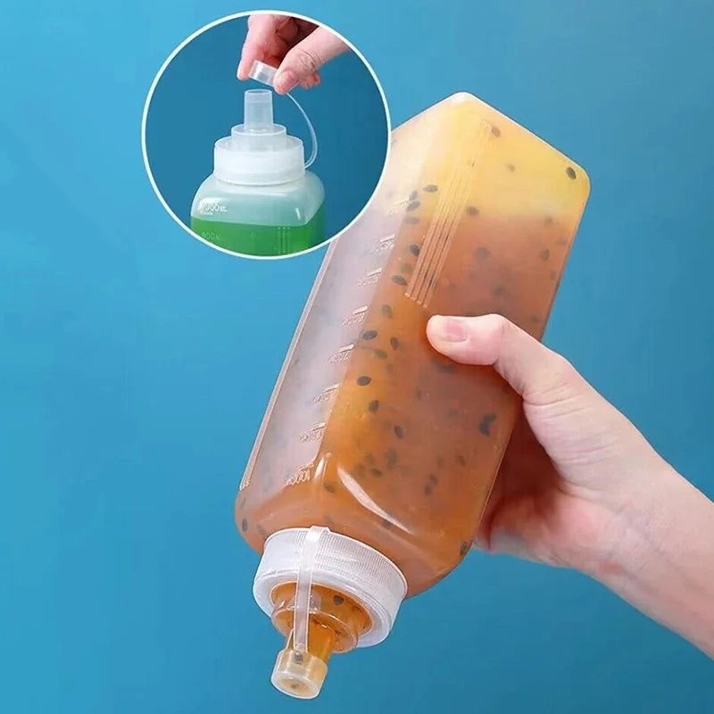 Wide-Mouth Squeeze Sauce Bottle