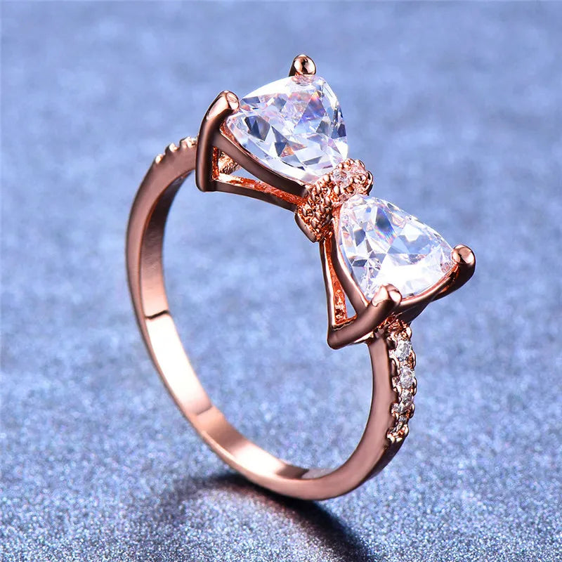 Bow Zircon Ring