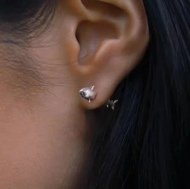 Cute Shark Stud Earrings