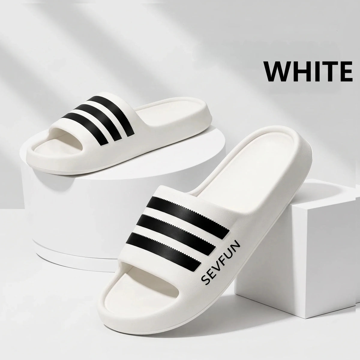 Men's Striped EVA Slides