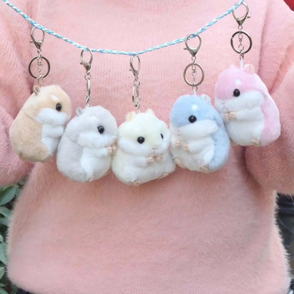 Mini Plush Animal Keychain