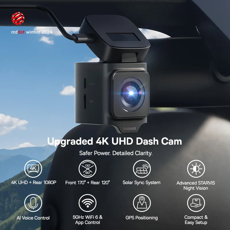 ⚡ Baseus 4K Dash Cam