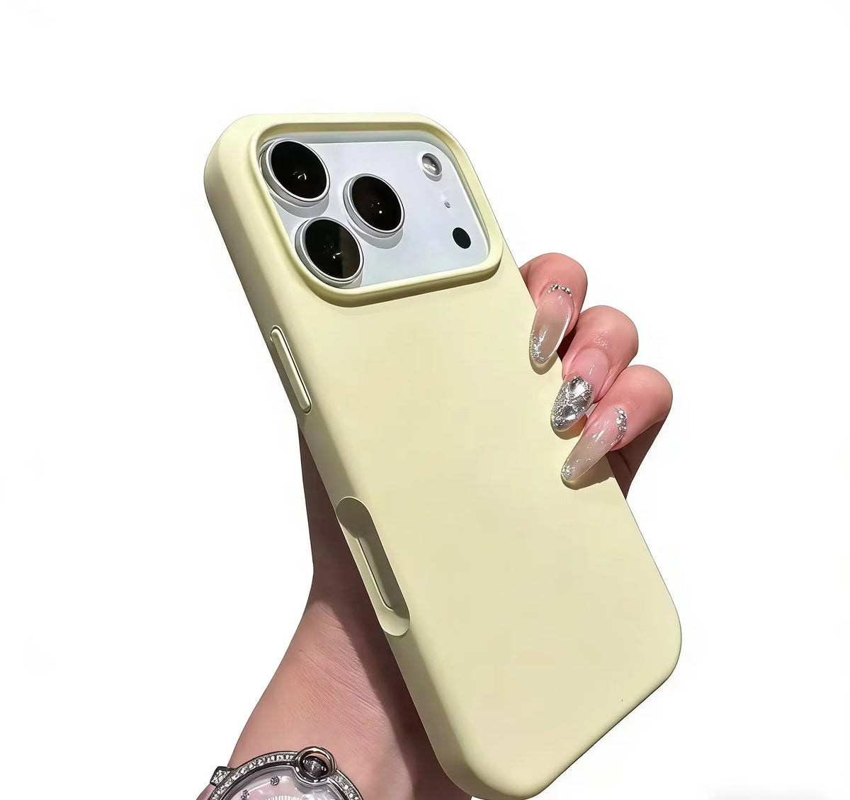 💎 Luxury Soft Silicone Camera Bumper Phone Case