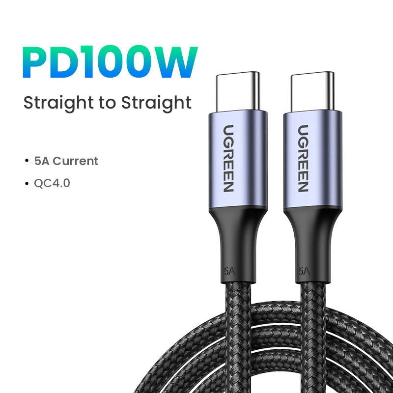 ⚡ UGREEN 100W USB-C Fast Charging Cable