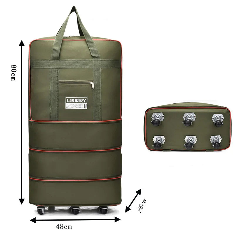 Foldable Rolling Storage Travel Bag