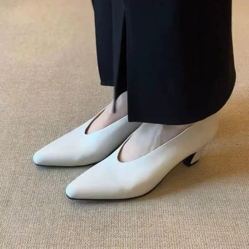 أحذية نسائية كلاسيكية بمقدمة مدببة