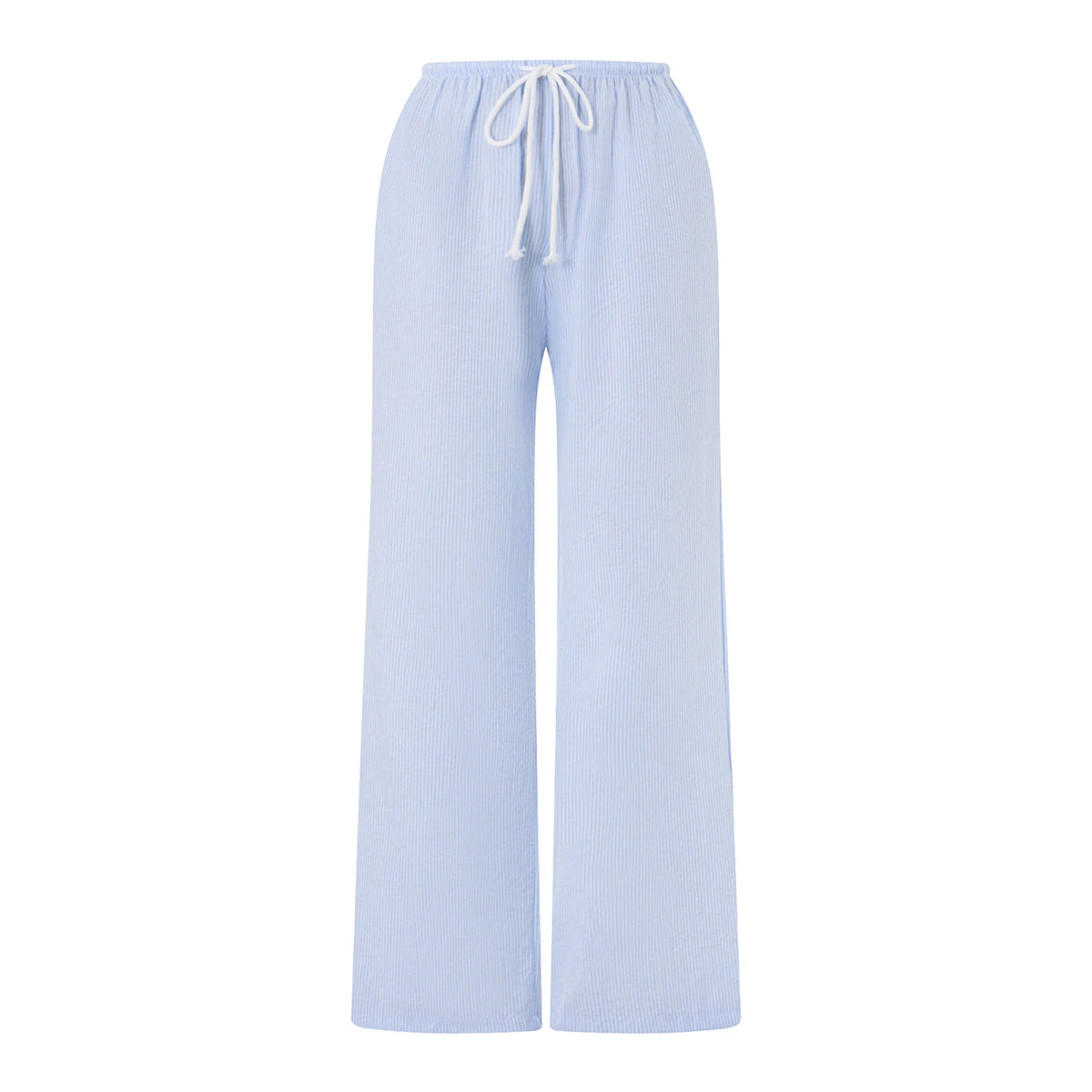Drawstring Loose Wide-Leg Pants