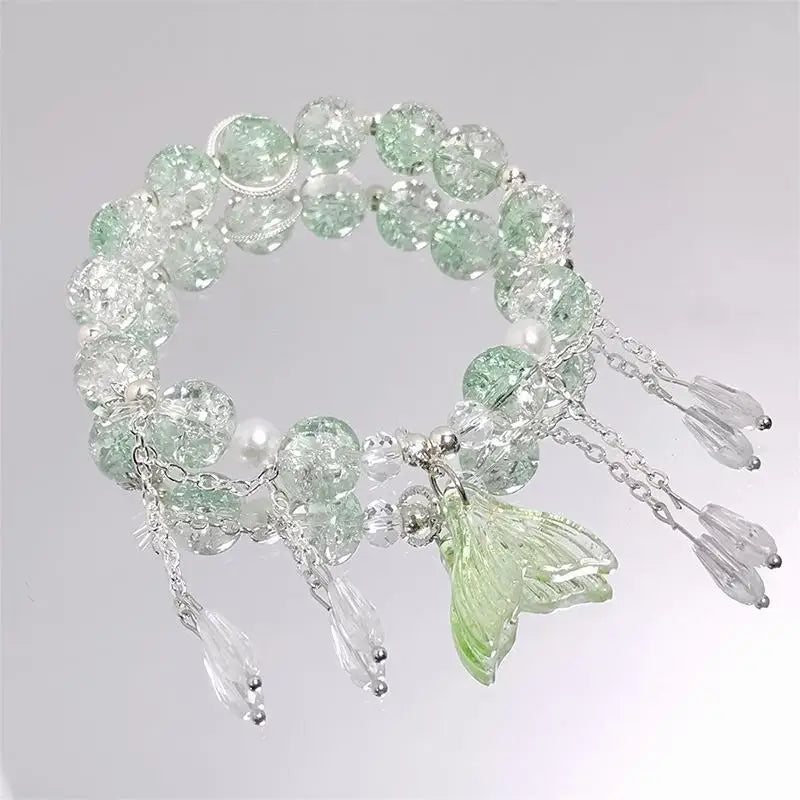 Lucky Bead Butterfly Charm Bracelet
