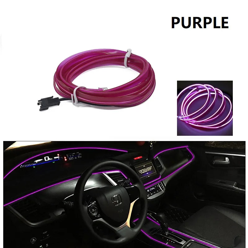 💡 Neon LED Car Interior Light Strip