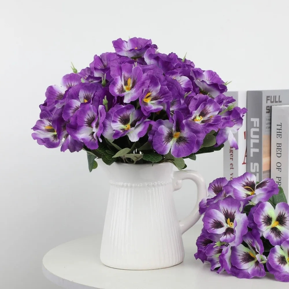 UV-Resistant Artificial Pansies