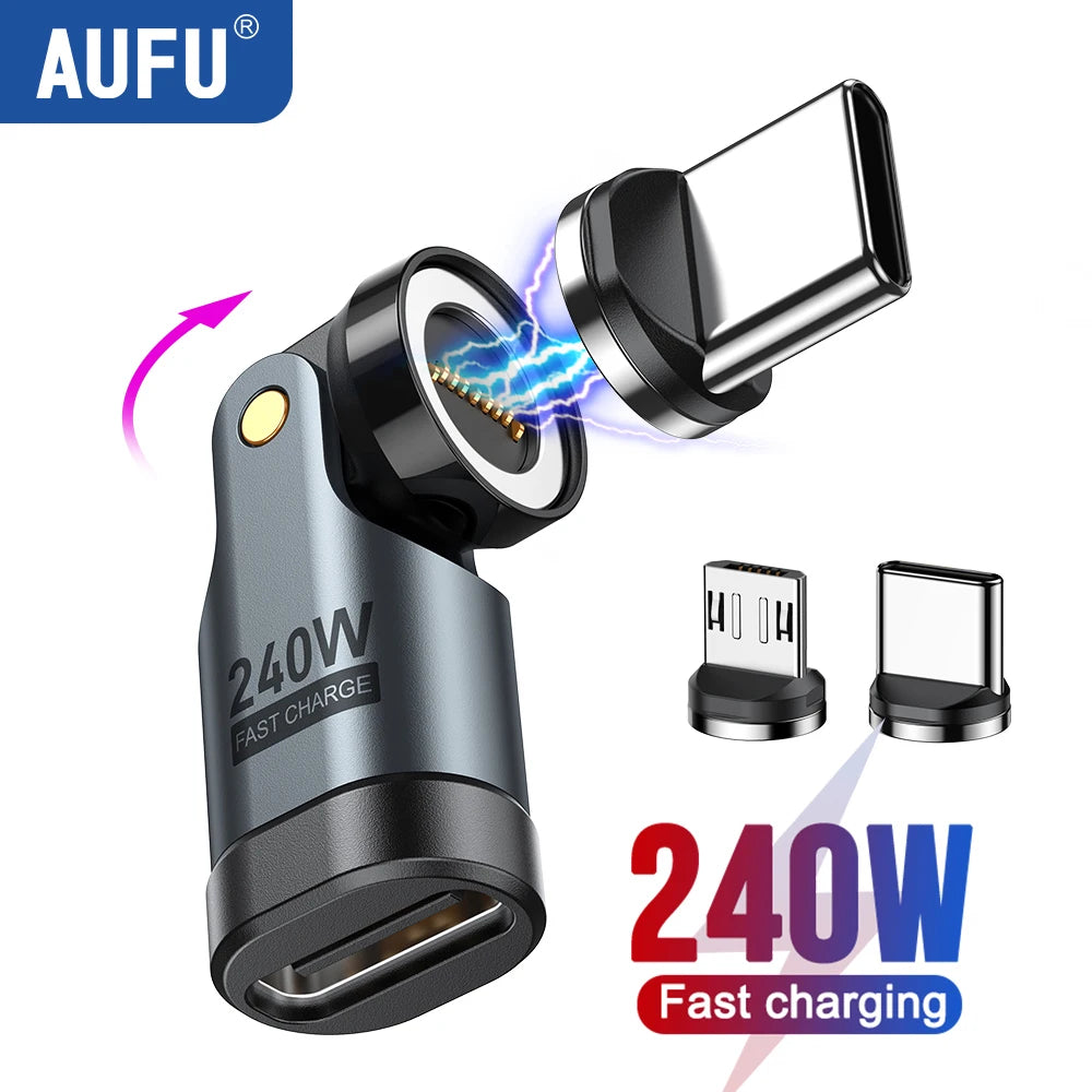 🔄 AUFU 240W Magnetic OTG Adapter