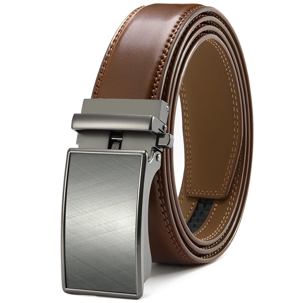 Men's Automatic Leather Ratchet Belt