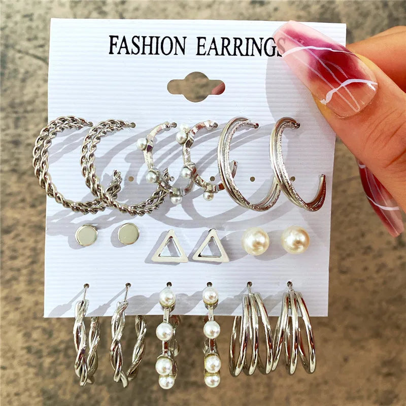 Earrings Set Butterfly Acrylic