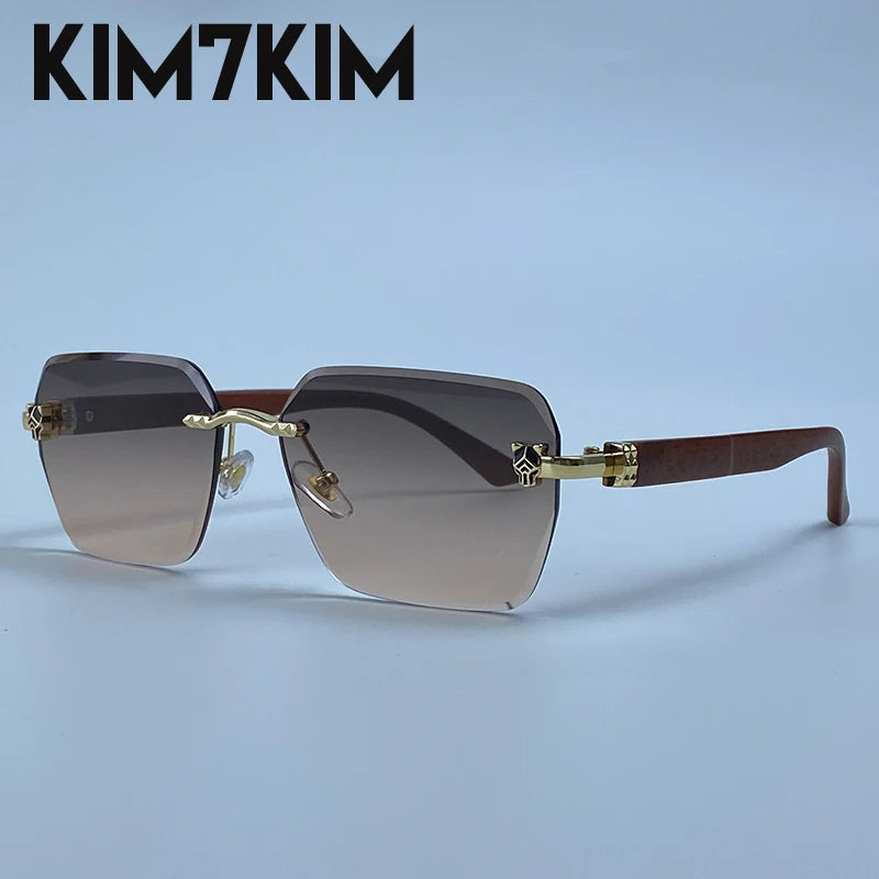 Men's Frameless Photochromic Sunglasses
