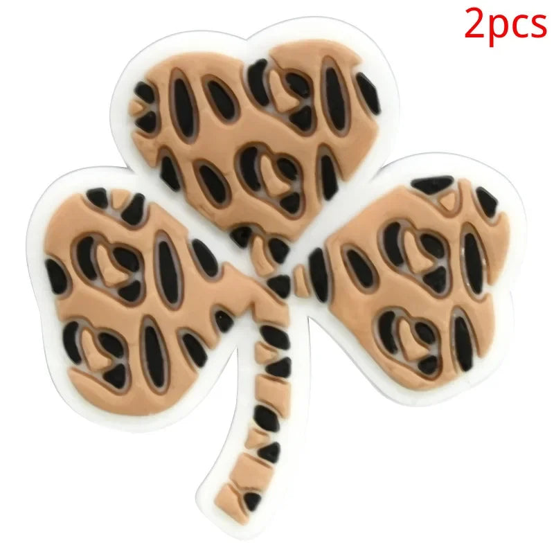 Leopard Print Shoe Buckle Charms