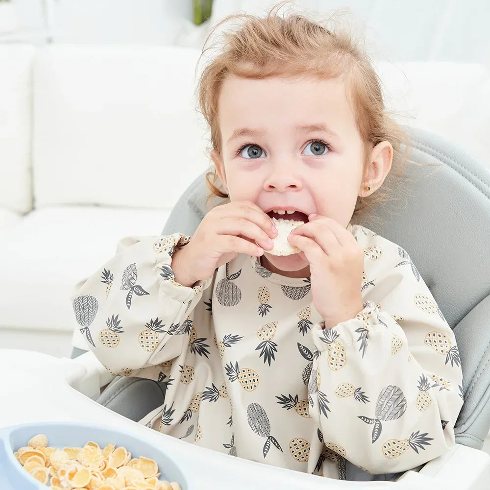 Waterproof Long-Sleeve Baby Bib