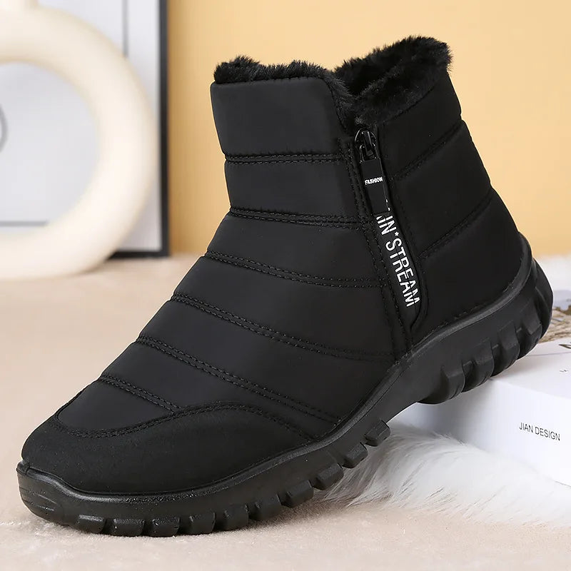 Men's Plush Waterproof Snow Boots