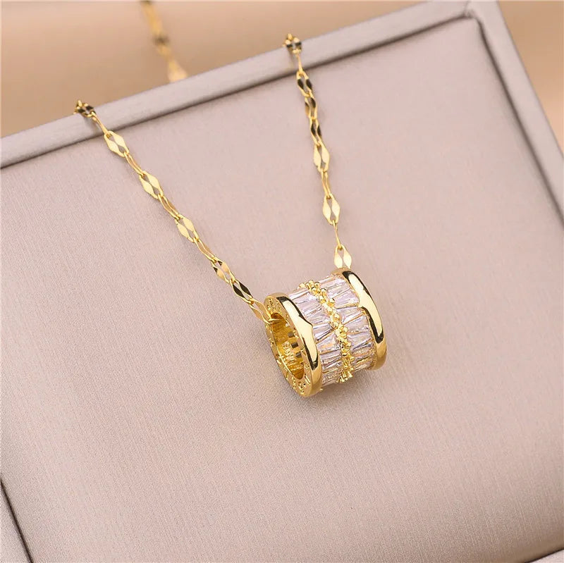 ✨ Light Luxury Zircon Crystal Necklace
