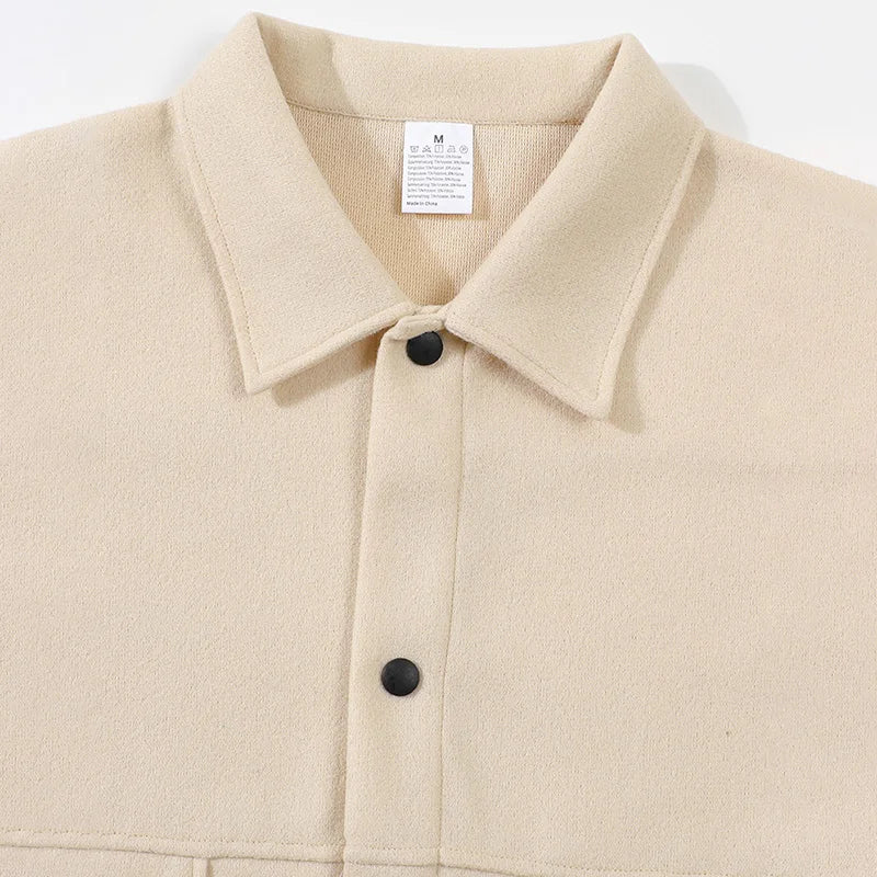 Men's Brushed Lapel Short Jacket