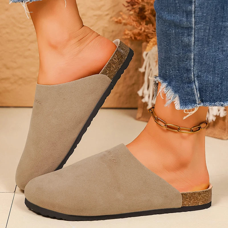 Women's Faux Suede Mule Slippers