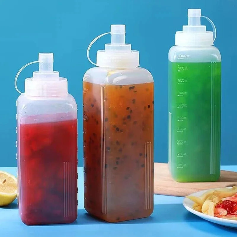 Wide-Mouth Squeeze Sauce Bottle