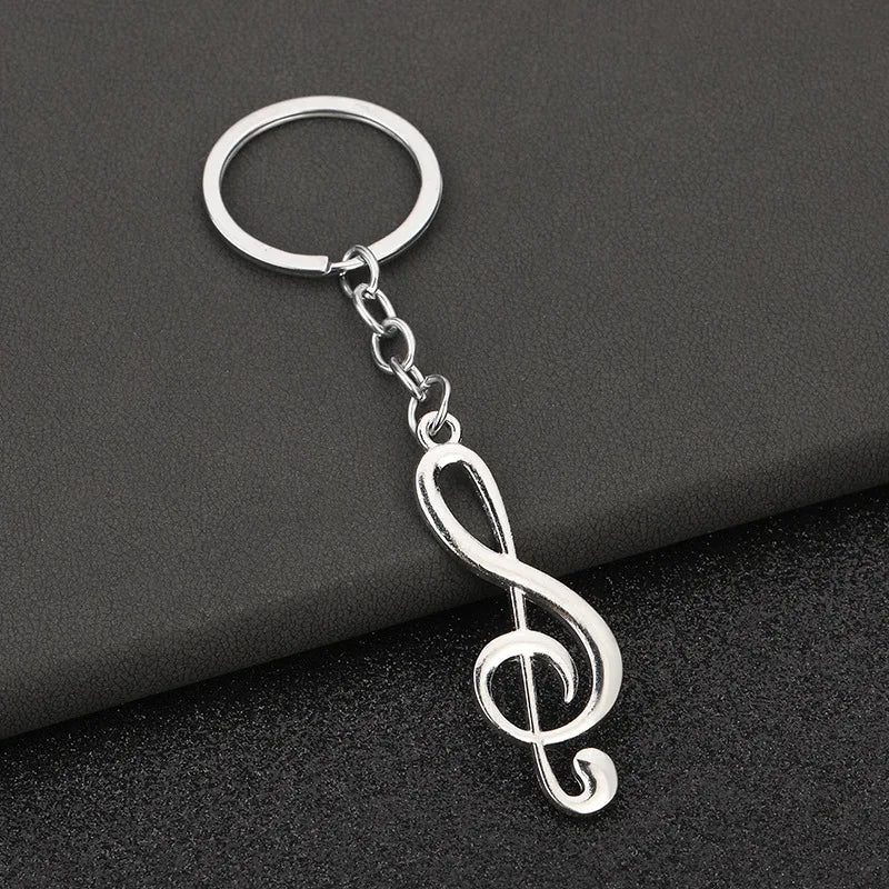 Colorful Music Note Keychain