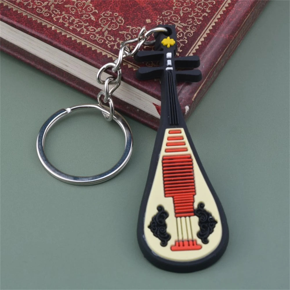 Silicone Music Instrument Keychain