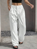 Striped High Waist Wide-Leg Pants