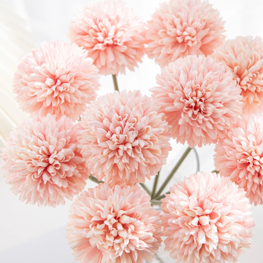 Silk Hydrangea Pompons