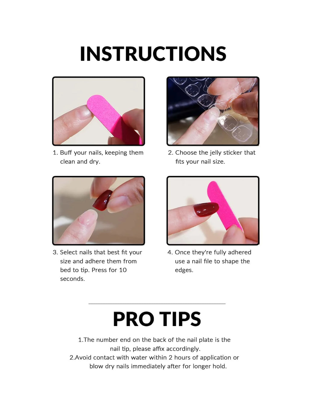 24-Piece Nude Pink Gold-Line Press-On Nails