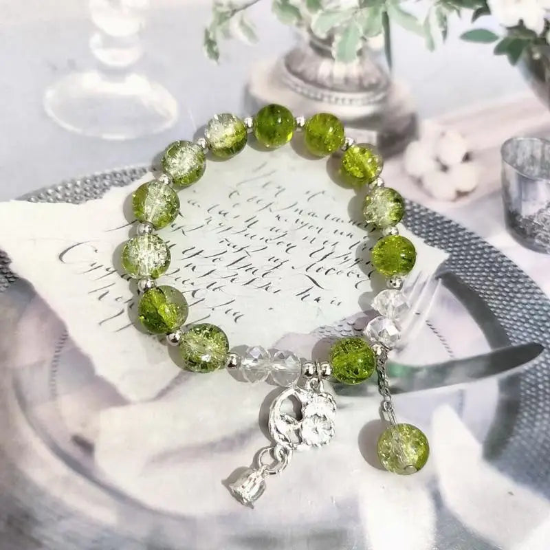 Lucky Bead Butterfly Charm Bracelet
