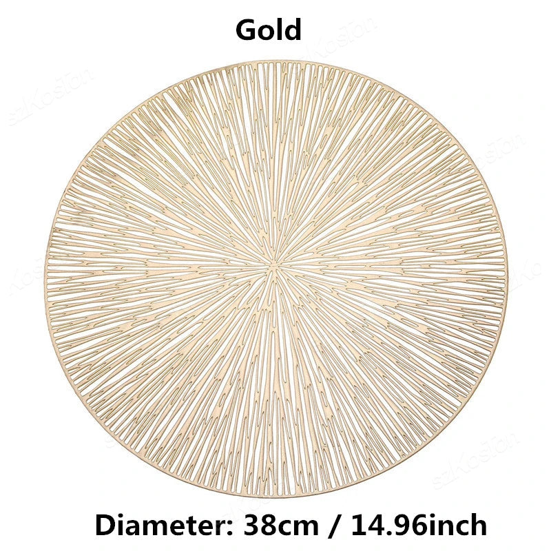 Hollow Round PVC Placemat