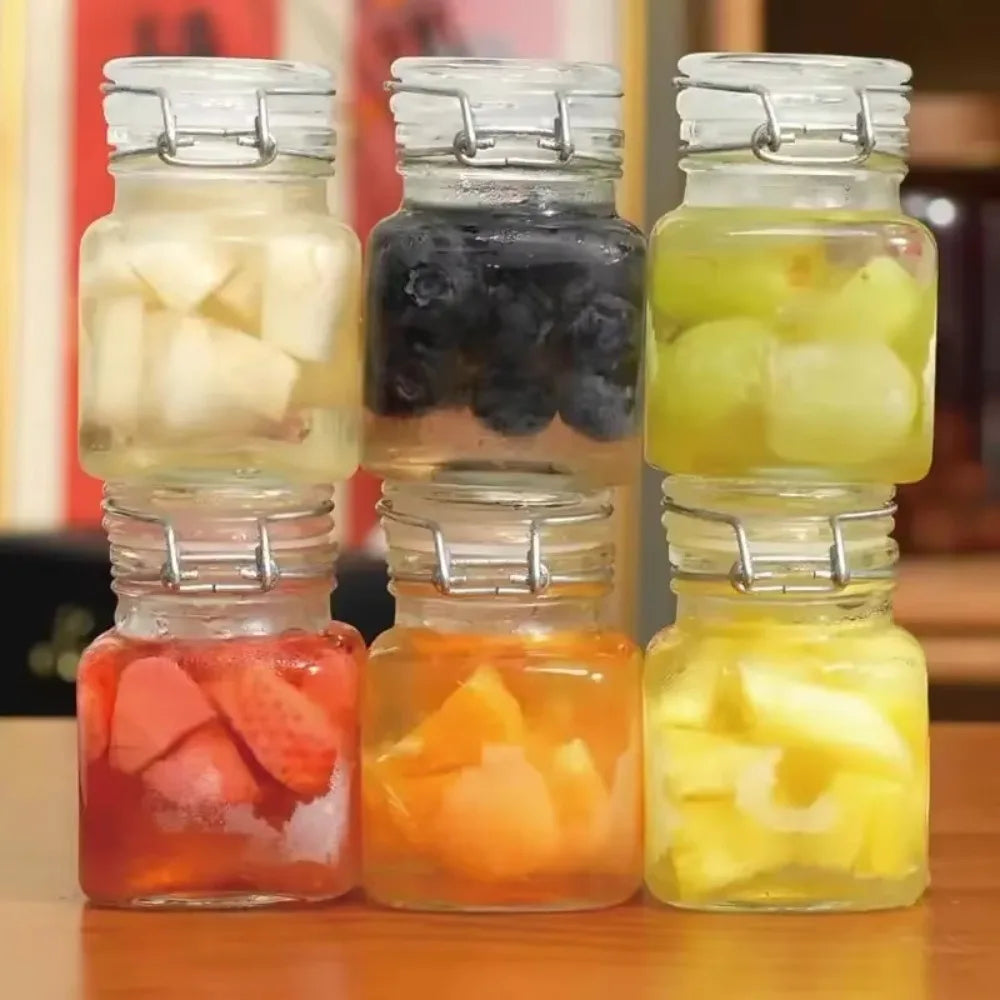 Glass Snap-Seal Storage Jar