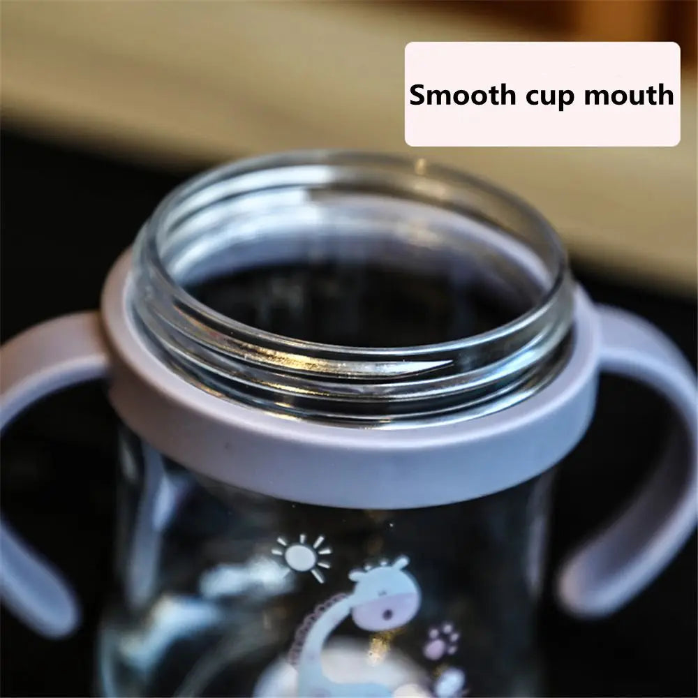 Kids Cartoon Straw Water Bottle 250ml