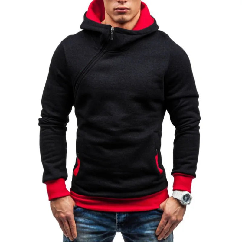 Men's Slim Oblique Zip Track Jacket