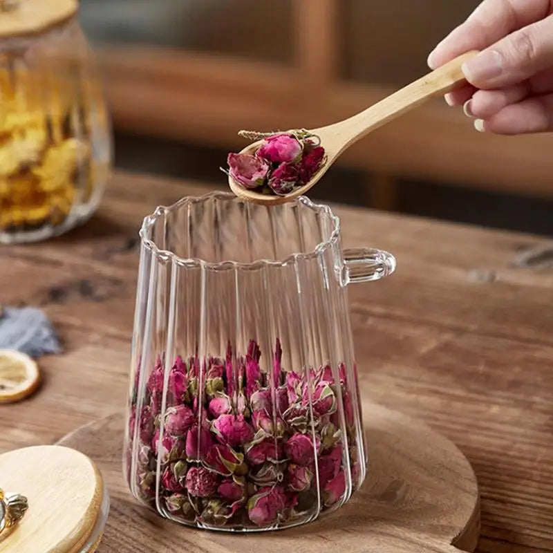 Airtight Glass Food Storage Jar with Spoon