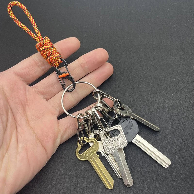 Paracord Anti-Lost Keychain with Lock