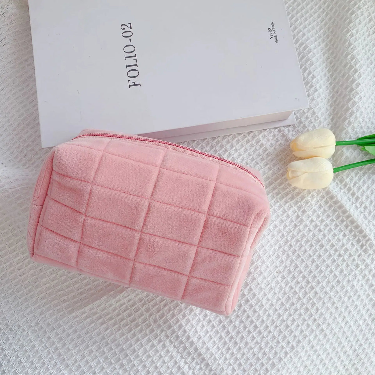 Plush Zipper Makeup Bag