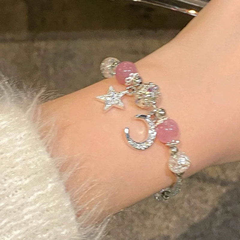 Crystal Butterfly Bead Bracelet