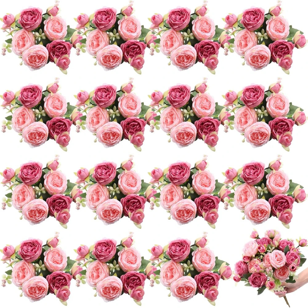 Artificial Rose & Peony Flowers
