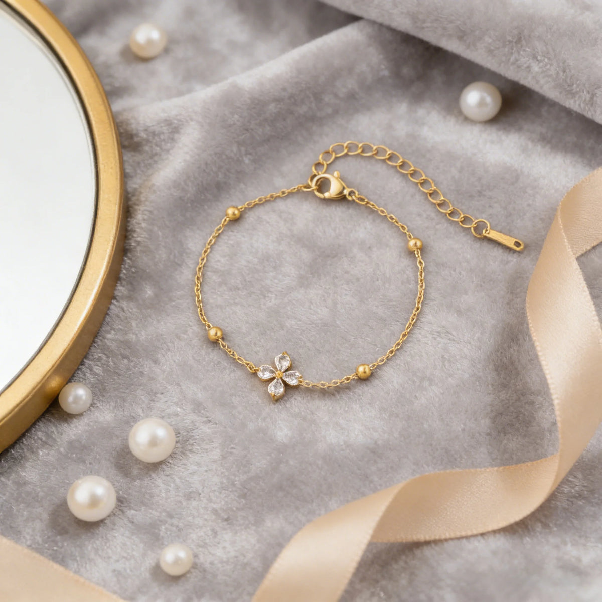 🔢 Roman Numeral Zircon Bracelet