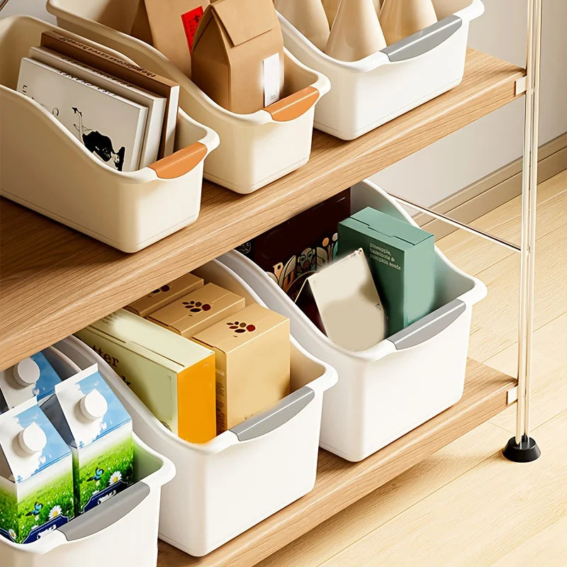 Curved Stackable Storage Boxes – 3 Pcs