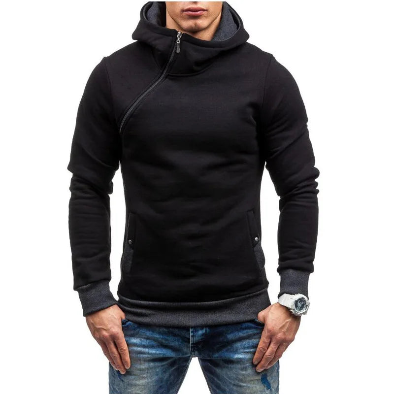 Men's Slim Oblique Zip Track Jacket