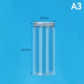 Aluminum Lid Clear Storage Jar