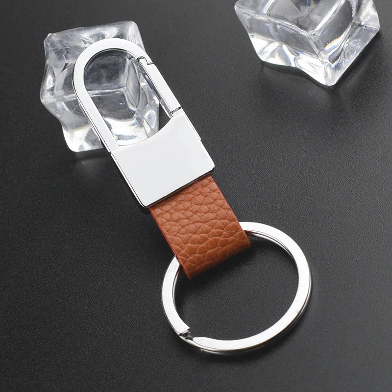 Leather Belt Clip Keychain