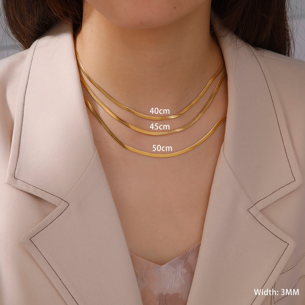 🐍 Stainless Steel Snake Chain Necklace