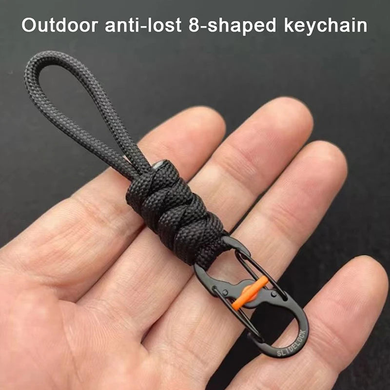 Paracord Anti-Lost Keychain with Lock