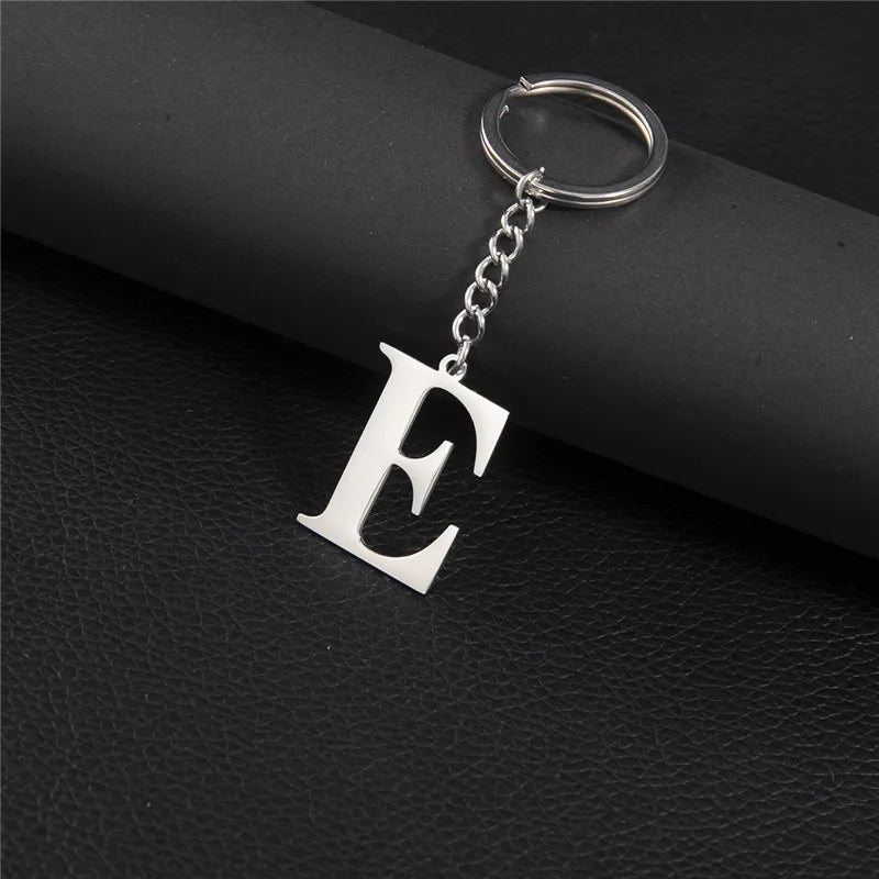 Initial Letter A–Z Keychain