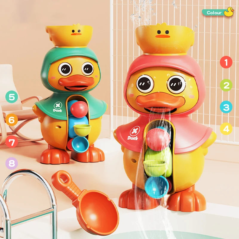 🚿 Duck Bath Water Wheel Toy